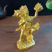 Gold Hanuman Statue Figurine Ornaments Resin Indian Hindu Monkey God Buddha Statues Sculpture Home Decoration Lucky Gift