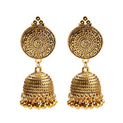 Retro Bollywood Oxidized Women Jhumka Indian Earrings Femmes 2020 Ethnic Gold Silver Color Afghan Bell Long Tassel Drop Earrings