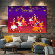 2D flat, 2D flat printing 1 piece Dandiya Night Navratri Festival background banner