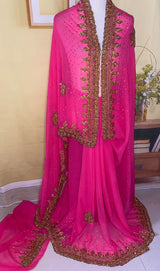 Indian Sari Women Nepal Saree Sequin 6 Meter Vintage