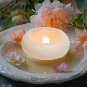 12/24 Pack Waterproof Flameless Floating Tealights Candle Electric Flickering LED Candles For Wedding Party Pool&SPA Home Decor