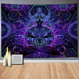 ભારતીય રેઈન્બો સાયકેડેલિક બુદ્ધ ટેપેસ્ટ્રી બોહેમિયા એબ્સ્ટ્રેક્ટ મશરૂમ વોલ ટેપેસ્ટ્રી હેંગિંગ ટેપેસ્ટ્રી હિપ્પી હોમ ટેપેસ્ટ્રી