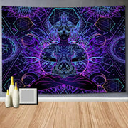 ભારતીય રેઈન્બો સાયકેડેલિક બુદ્ધ ટેપેસ્ટ્રી બોહેમિયા એબ્સ્ટ્રેક્ટ મશરૂમ વોલ ટેપેસ્ટ્રી હેંગિંગ ટેપેસ્ટ્રી હિપ્પી હોમ ટેપેસ્ટ્રી