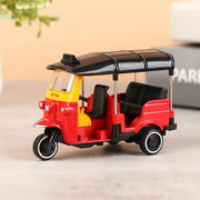 India Tuk Tuk Taxi Tricycle 1:43 Scale Metal Alloy Classic Bangkok Tricycle Taxi Car Model Toy Diecast Vehicles Toys For Collect