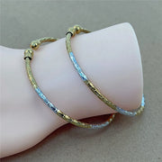 2 Pcs Bangles For Women Indian Jewelry Gold Two Tones Bracelets Dubai African Moroccan