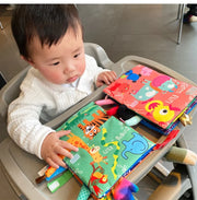 સોફ્ટ બેબી બુક્સ 3D ટચ ફીલ ક્લોથ કરચલીઓ બાળકો માટે સંવેદનાત્મક પ્રારંભિક શિક્ષણ સ્ટ્રોલર રમકડાં શિશુ બાળક માટે 0 3 6 12 મહિના