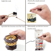 Creative Mixed Natural Indian Insence Home Tea Room Fragrance Incense Burner Home Indoor Yoga Meditation Sleeping Aromatherapy