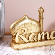 1PC, resin-made antique gold and silver ramadan decorative item, suitable for gift-giving during Ramadan and Eid al-Adha