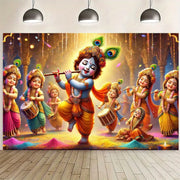 Vivid Indian festival celebration background - polyester, perfect for party decoration and Indian home decoration