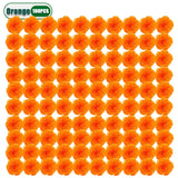 10-100PCS Artificial Marigold and Carnation Flowers for Halloween Day of The Dead Diwali Crafts and Festival Decorations