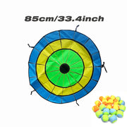 Dartboard Game Set Round Cloth Dart Board Outdoor Hrowing Sticky Ball Target Toy With 20 Balls for Parent-child Interaction Game