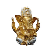 Hot Selling Southeast Asian Indian Religious Deity Gold Painted Lotus Elephant Trunk God Resin Craft Decoration Ornament