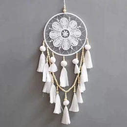 Beaded Indian Dreamcatcher Pendant Weaving Handmade Decoration Wall Hanging Bedroom