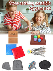 Korean Folk Game Set Children  Hand Eye Coordination Training Stress Relief Toy Gong gi Jack Stone Pebbles Set Family Party Game