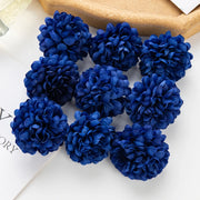 100PCS Artificial Hydrangea Flowers Wholesale Wedding Home Party Room Decoration Christmas Candy Box Fake Silk Scrapbook Plants