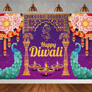 ભારતીય પરંપરાગત હેપ્પી દિવાળી બેકડ્રોપ્સ ફેસ્ટિવલ ઓફ લાઇટ્સ પાર્ટી મ્યુરલ હિન્દુ મીણબત્તી બેકગ્રાઉન્ડ પ્રોપ રૂમ ડેકોર કસ્ટમ સપ્લાય