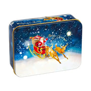 Rectangle Christmas Tinplate Box Empty Cookie Candy Box Santa Claus Gift Boxes Jewelry Storage Can Holiday Wedding Party Decor