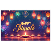 હેપ્પી દિવાળી ડેકોરેટિવ થીમ ફેસ્ટિવલ ડેકોરેશન ઇવેન્ટ બેનર ફેસ્ટિવલ ડિઝાઇન ફેસ્ટિવલ બેનર ફોર કોમ્યુનિટી સેલિબ્રેશન ફેમિલી