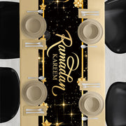 Ramadan Table Runner Eid Mubarak Decor For Home 2025 Tablecloth Islamic Muslim Party Supplies Ramadan Kareem Eid Al-Fitr Gifts