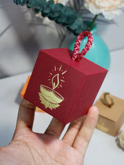 દિવાળી ભારતીય તહેવાર કેન્ડી બોક્સ, ફાનસ ઉત્સવ, પ્રકાશ સાથે અંધકાર દૂર કરો ઉત્સવ કેન્ડી બોક્સ, ચોરસ બોક્સ