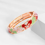 10 Colors Enameled Bracelets For Women Jewellery Cloisonne Bangle On Hand Viking Butterfly Women's Hand Bracelets Indian African
