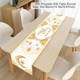 Ramadan Table Runner Eid Mubarak Decor For Home 2025 Tablecloth Islamic Muslim Party Supplies Ramadan Kareem Eid Al-Fitr Gifts