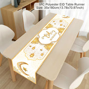 Ramadan Table Runner Eid Mubarak Decor For Home 2025 Tablecloth Islamic Muslim Party Supplies Ramadan Kareem Eid Al-Fitr Gifts