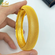 Luxury Dubai 24K Gold Color Bangles For Women Indian African Charm Bracelets Wedding Ethiopian Arabic Hand Jewelry Party Gifts