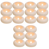 12/24 Pack Waterproof Flameless Floating Tealights Candle Electric Flickering LED Candles For Wedding Party Pool&SPA Home Decor