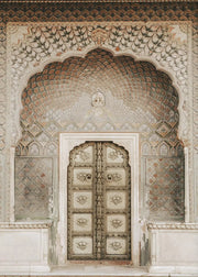 Morocco Door Indian Architecture Travel Poster Print Gallery Islamic Wall Art, Marrakech Boho Canvas Painting Home Decor Gift