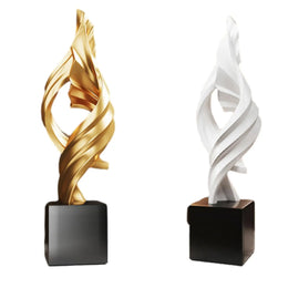 Abstract Art Statue Crafts Modern Creative Resin Desktop Sculpture for Bedroom Bookshelf Cabinets Shelf House Home Office
