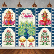 ભારતીય પરંપરાગત હેપ્પી દિવાળી બેકડ્રોપ્સ ફેસ્ટિવલ ઓફ લાઇટ્સ પાર્ટી મ્યુરલ હિન્દુ મીણબત્તી બેકગ્રાઉન્ડ પ્રોપ રૂમ ડેકોર કસ્ટમ સપ્લાય