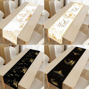Ramadan Table Runner Eid Mubarak Decor For Home 2025 Tablecloth Islamic Muslim Party Supplies Ramadan Kareem Eid Al-Fitr Gifts