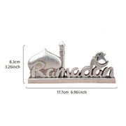 1PC, resin-made antique gold and silver ramadan decorative item, suitable for gift-giving during Ramadan and Eid al-Adha