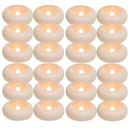 12/24 Pack Waterproof Flameless Floating Tealights Candle Electric Flickering LED Candles For Wedding Party Pool&SPA Home Decor