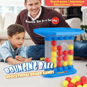 Exciting Bounce Ball Game, Plastic Jumping Connect Table Top Board Game for Adults Kids & Family - Birthday & Party Gift