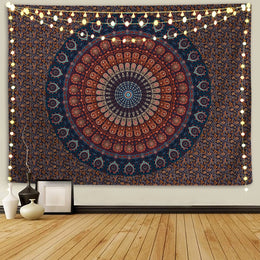 1 Purple Pink Mandala Tapestry Wall Hanging Psychedelic Aesthetic Indian Hippie Wall Decor Bohemian Wall Art Bohemian Home Decor