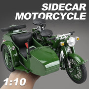 1:10 Tricycle Motorcycle Alloy Die Cast Motorcycle Model Toy Vehicle Collection Sound and Light Off Road Autocycle Toys Car