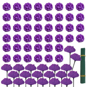 10-100PCS Marigold Garland for Diwali Wedding Decoration Artificial Marigold Flowers for Fiesta Day of The Dead Mexican Party