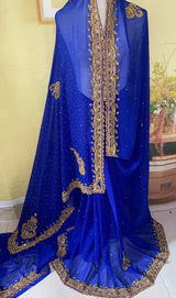 Indian Sari Women Nepal Saree Sequin 6 Meter Vintage