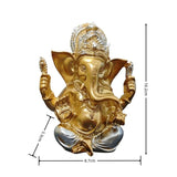 Hot Selling Southeast Asian Indian Religious Deity Gold Painted Lotus Elephant Trunk God Resin Craft Decoration Ornament