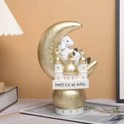 1pc, Adorable Ramadan Lamb Decoration - Unique Resin Desktop Figurine with Creative Design, Durable Construction, and Compact Si