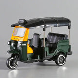 India Tuk Tuk Taxi Tricycle 1:43 Scale Metal Alloy Classic Bangkok Tricycle Taxi Car Model Toy Diecast Vehicles Toys For Collect