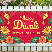 Event Banner Polyester Material Indian Festival Banner Photo Prop Vibrant Colors Holiday Backdrop For Photo Shoot Cultural