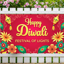 ઇવેન્ટ બેનર પોલિએસ્ટર મટીરીયલ ઇન્ડિયન ફેસ્ટિવલ બેનર ફોટો પ્રોપ વાઇબ્રન્ટ કલર્સ હોલિડે બેકડ્રોપ ફોર ફોટો શૂટ કલ્ચરલ