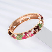 10 Colors Enameled Bracelets For Women Jewellery Cloisonne Bangle On Hand Viking Butterfly Women's Hand Bracelets Indian African