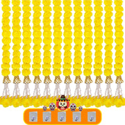 10-100PCS Marigold Garland for Diwali Wedding Decoration Artificial Marigold Flowers for Fiesta Day of The Dead Mexican Party