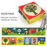 સંવેદનાત્મક કાપડ પુસ્તક બાળકોના રમકડાં 0 12 મહિના નવજાત બેડ પારણું બમ્પર કાળા અને સફેદ પ્રાણી શાંત પુસ્તકો મોન્ટેસરી બાળકોના પુસ્તક રમકડાં