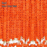 Long Strands Artificial Marigold Garland Pooja Diwali Fiesta Indian Décor Pooja Marigold Flowers Reusable 1.5m