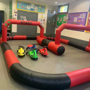 Funny Inflatable Race Car Air Track Game Pvc Toys Arena Karting Car Children Indoor Outdoor Sports Game (No Cars)